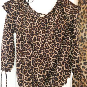 Michael kors leopard shirt